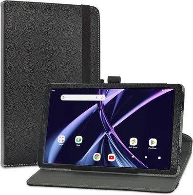 Case for Acer Iconia Tab A8 8.7'', 360 Degree Rotation Stand PU Cover, Black