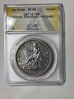 1877-S Trade Silver Dollar $1 Choice XF Details Extra Fine Cleaned Type Coin