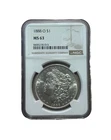 1888 Morgan Silver Dollar MS 63 NGC Uncirculated $1 Coin SKU:CP415