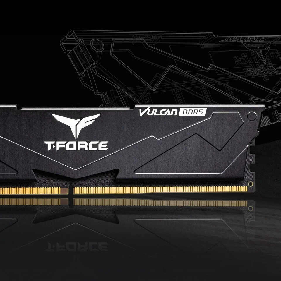 TEAMGROUP T-Force Vulcan DDR5 16GB (2x8GB) 5200MHz (PC5-41600) CL40 Intel XMP 3. - Image 4 of 4