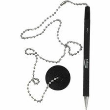 Integra Antimicrobial Rubber Barrel Counter Pen - Black Ink - Rubber Barrel - 1