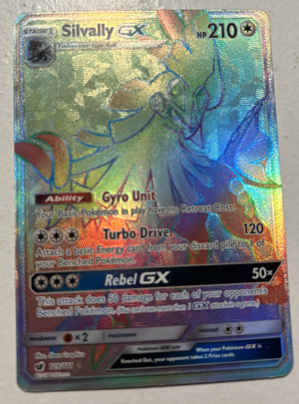 Silvally GX (Secret) 119/111 Sm-Crimson Invasion Holo