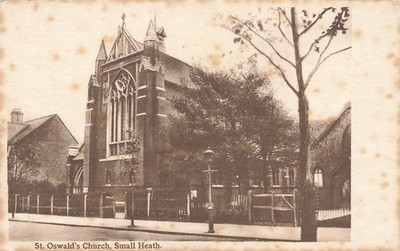 St. Oswald Kirche kleine Heide Postkarte (K084)
