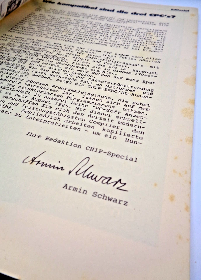 CHIP SPECIAL REIHE 1 SCHNEIDER-PROGRAMME GRAFIK,SPASS,TRICKS(VOGEL-MAGAZIN) #2DE - Bild 2 von 4