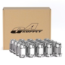 20Pcs 1/2-20 Lug Nuts Chrome, 1/2 X 20 Closed End Bulge Acorn Wheel Lug Nut, 1.3