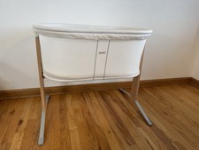 BabyBjorn Ivory Baby Cradle Compact Rocking Low Height Mesh Fabric