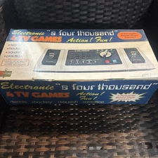 K-Mart Vintage Electronic S Four Thousand TV Video Game Console with Box
