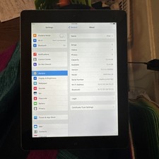 Apple iPad A1458 16BG 4th Generation White Fast Ship Good Used 10.3.3 IOS