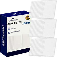 100 Packs Universal CPAP Filters Compatible with Resmed Air 10, Airsense 10, Air