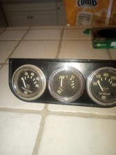 Stewart Warner Gauges Water Temp Fuel Oil Pressure Vintage Lot Original Usa