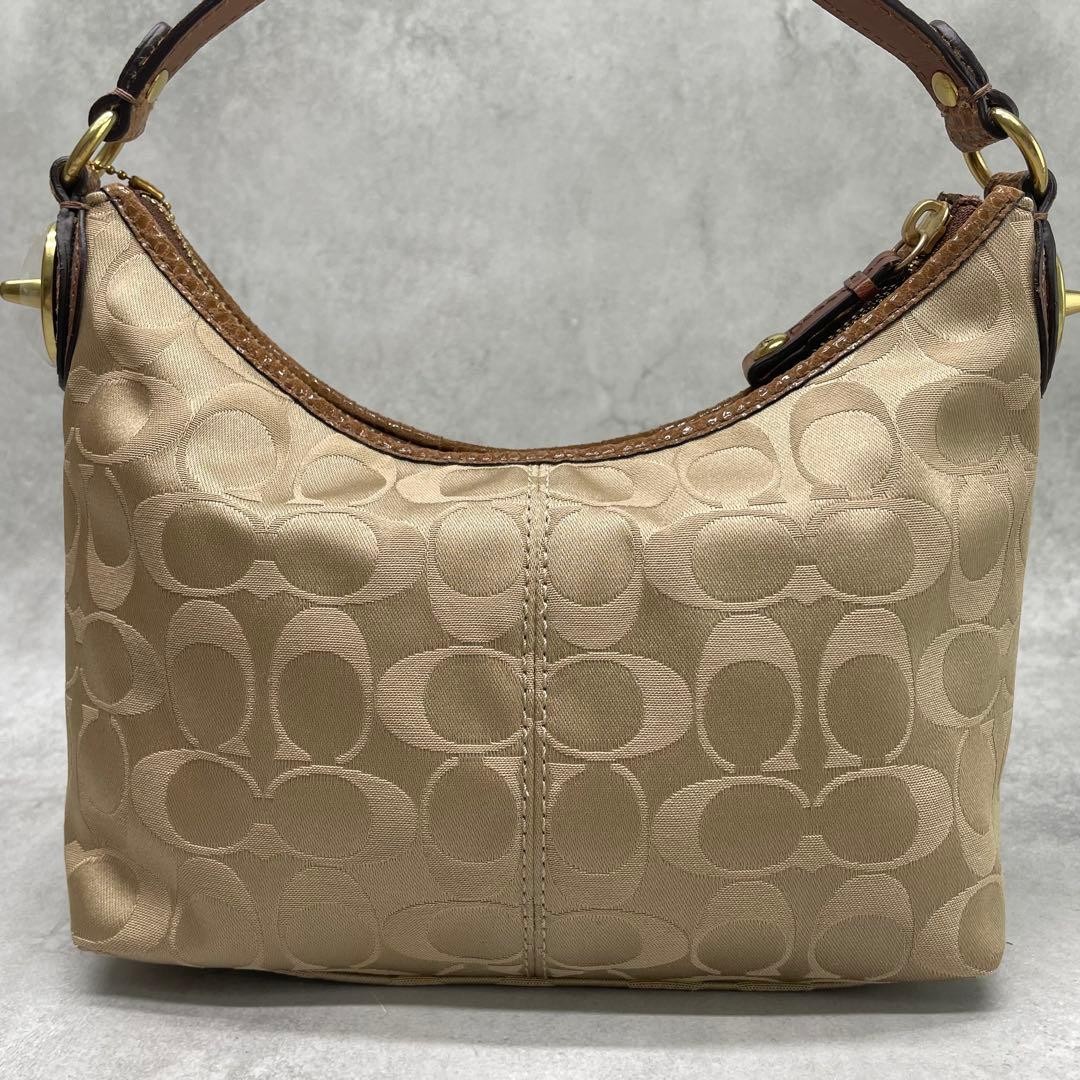 Coach Canvas Leather Python-Embossed Shoulder Bag… - image 10
