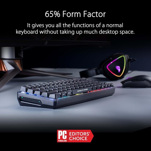 ASUS ROG Falchion NX 65% Wireless RGB Gaming Mechanical Keyboard | ROG NX Brown - Picture 11 of 15