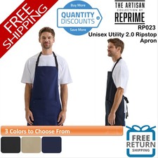 Artisan Collection Blank Unisex Utility 2.0 Ripstop Pocket Chef Apron RP023