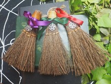 Mini Cinnamon Brooms/Besoms For Witchcraft with Pentagram, Pagan, Wicca