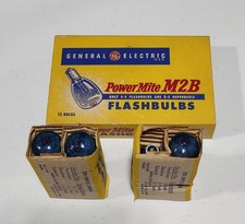 General Electric M2B Power Mite Flashbulbs Box of 8 Bulbs