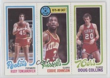 1980-81 Topps Rudy Tomjanovich Eddie Johnson Doug Collins #179-13-111 HOF 2k3