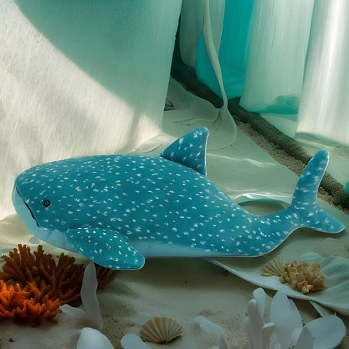 Gobfrey Whale Shark AUTHENTIC Blue Ocean Lovey Soft Plush Toy New - Bild 6 von 8