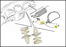 2 MOLLE SPORTELLO AIRBAG ALFA ROMEO 147 156 GT MOLLETTE GANCI SPORTELLINO