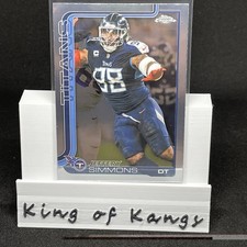 Jeffery Simmons 2025 Topps Chrome Football #289 Tennessee Titans