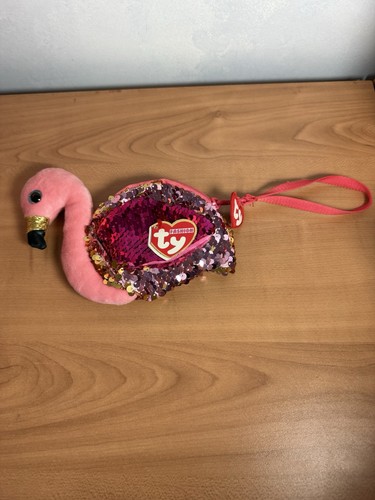 TY Beanie Boos FASHION GEAR Color Changing Sequins GILDA Wristlet/Coin purse