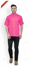 Mens Kurta Traditional Wear Cotton Kurta Mens Ethnic Wear Half Sleeve Kurta