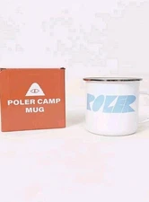 Poler Camp Mug Camp Cup White Enamel Outdoor Accessories Drinking Cup Durable