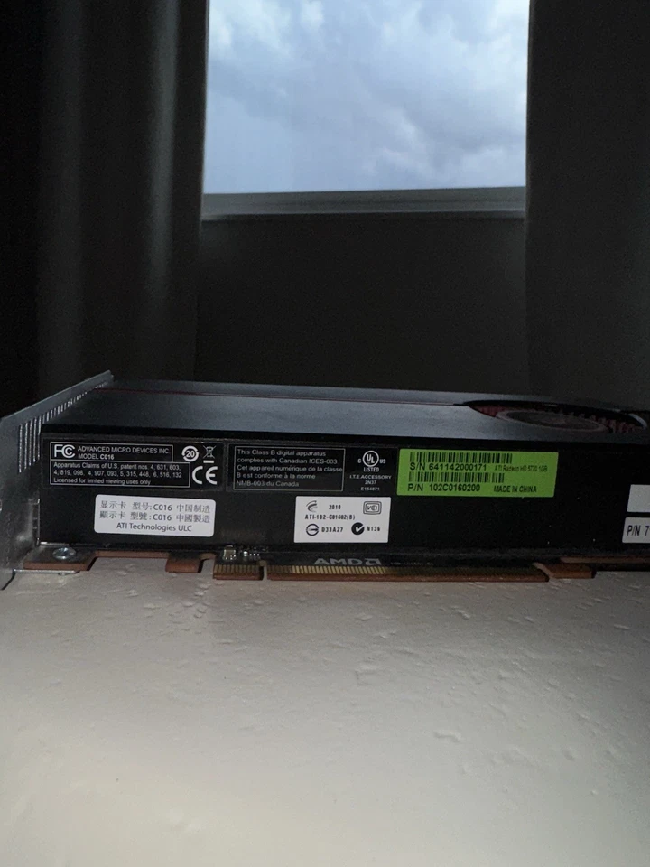 AMD ATI Radeon C016 HD 5770 1GB Graphics Card - Image 2 of 3