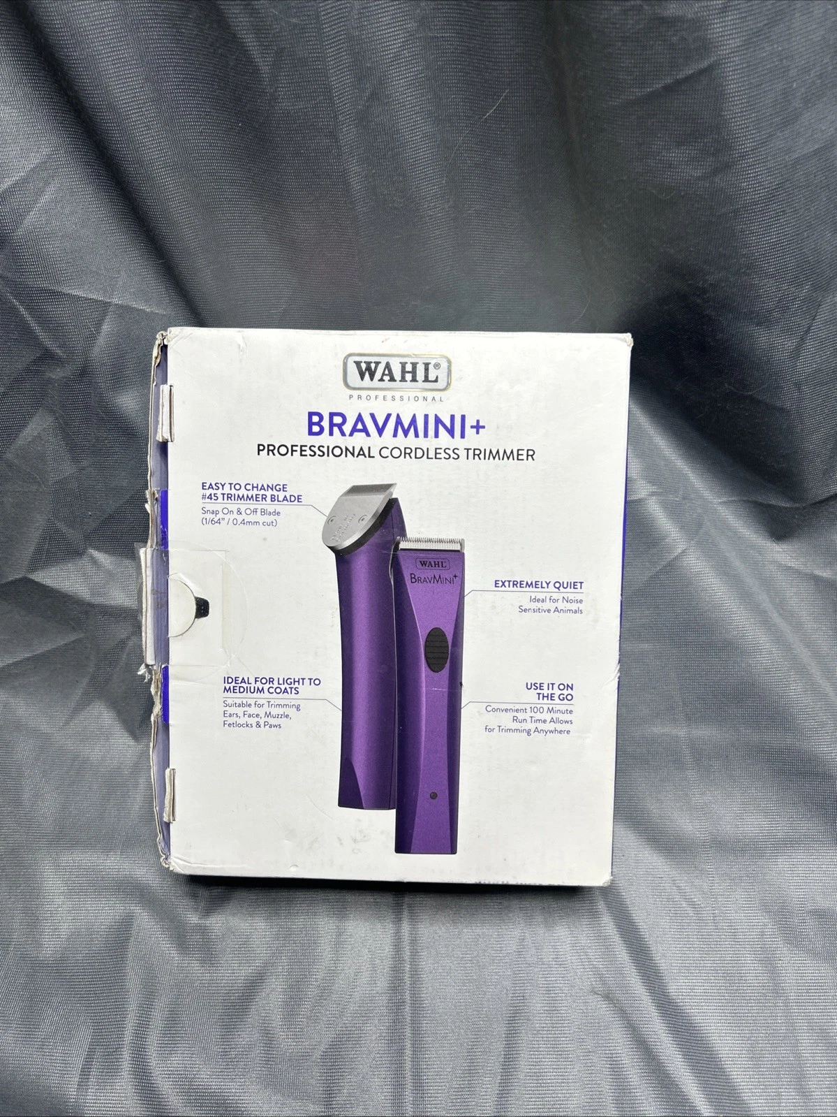 Wahl BravMini Cordless Pet Trimmer for Dogs Cats Lightweight & Quiet- Purple
Opens in a new window o