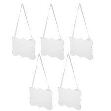 Clear Acrylic Hanging Reserved Chair Signs for Wedding Reception with Ribbon