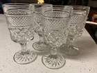 Anchor Hocking Wexford Set Of 4 Wine Water Goblets 6.5" Tall 9oz Vintage EUC