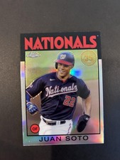 2021 Topps Chrome #86BC-4 Juan Soto 1986 Topps Baseball 35th Anniversary