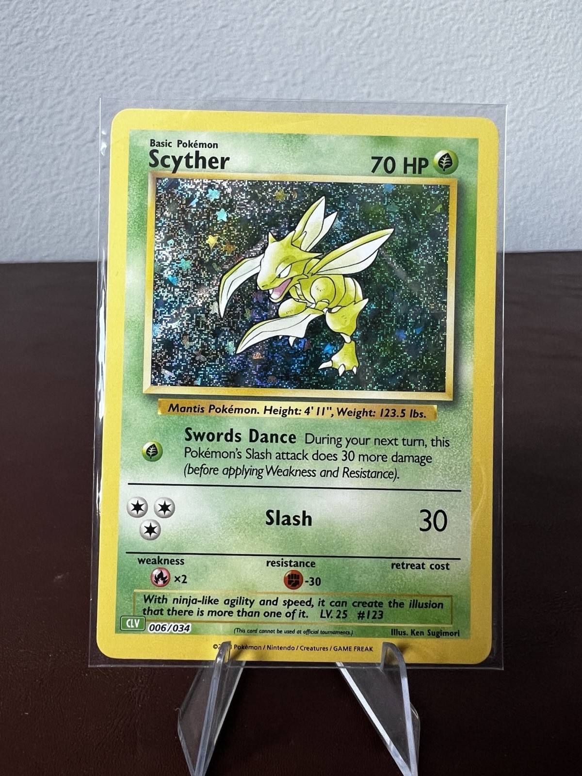 Pokemon: 1x Scyther - 006/034 - Classic Collection - Holo - NM Trading Card Clas