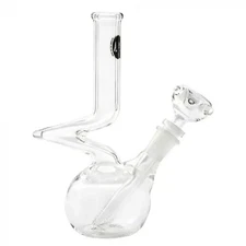 LA Pipes Simply Guy Bubble Base Zong Neck Bong For tobacco Use New