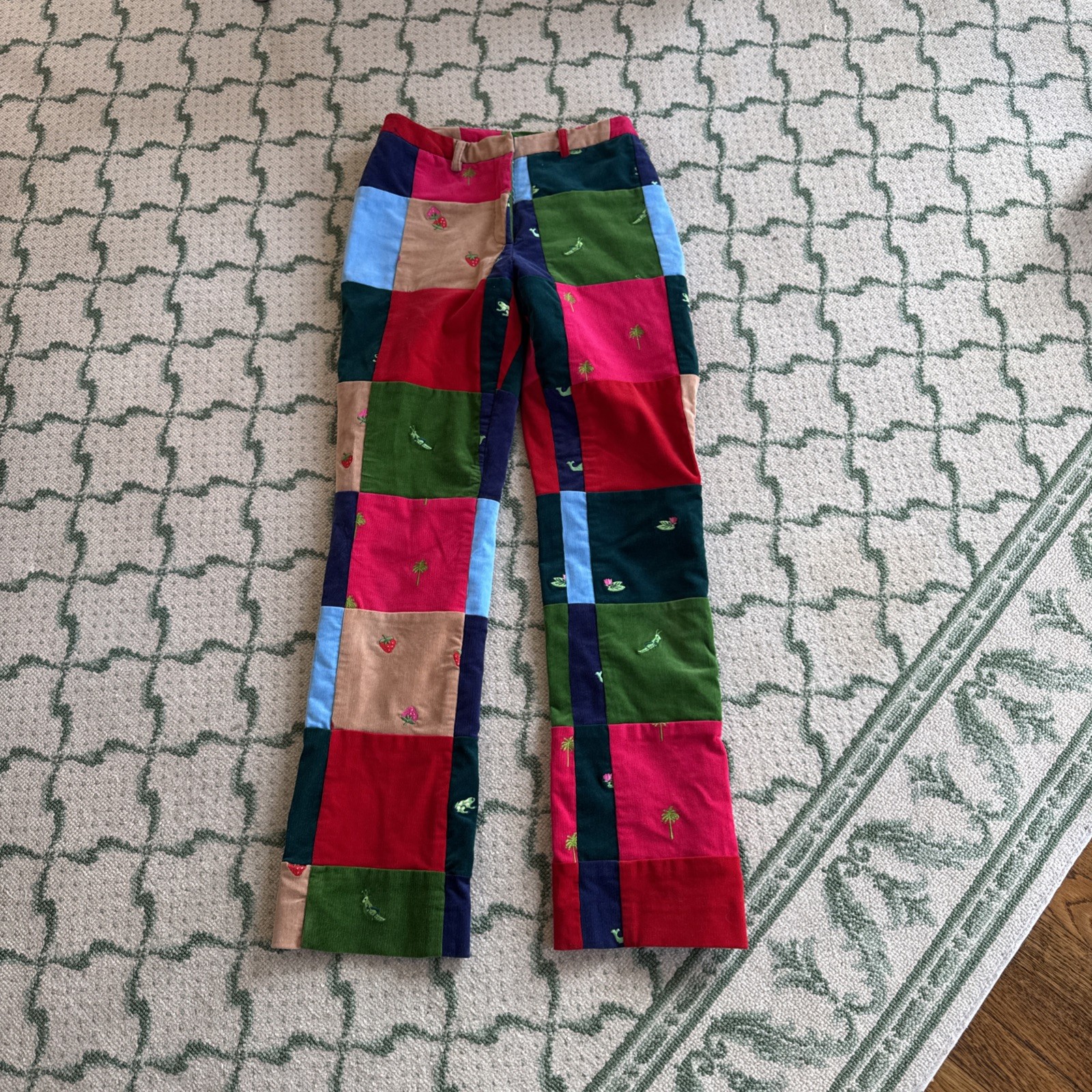 Lily Pulitzer Patch Work Patchwork Animal Corduro… - image 1