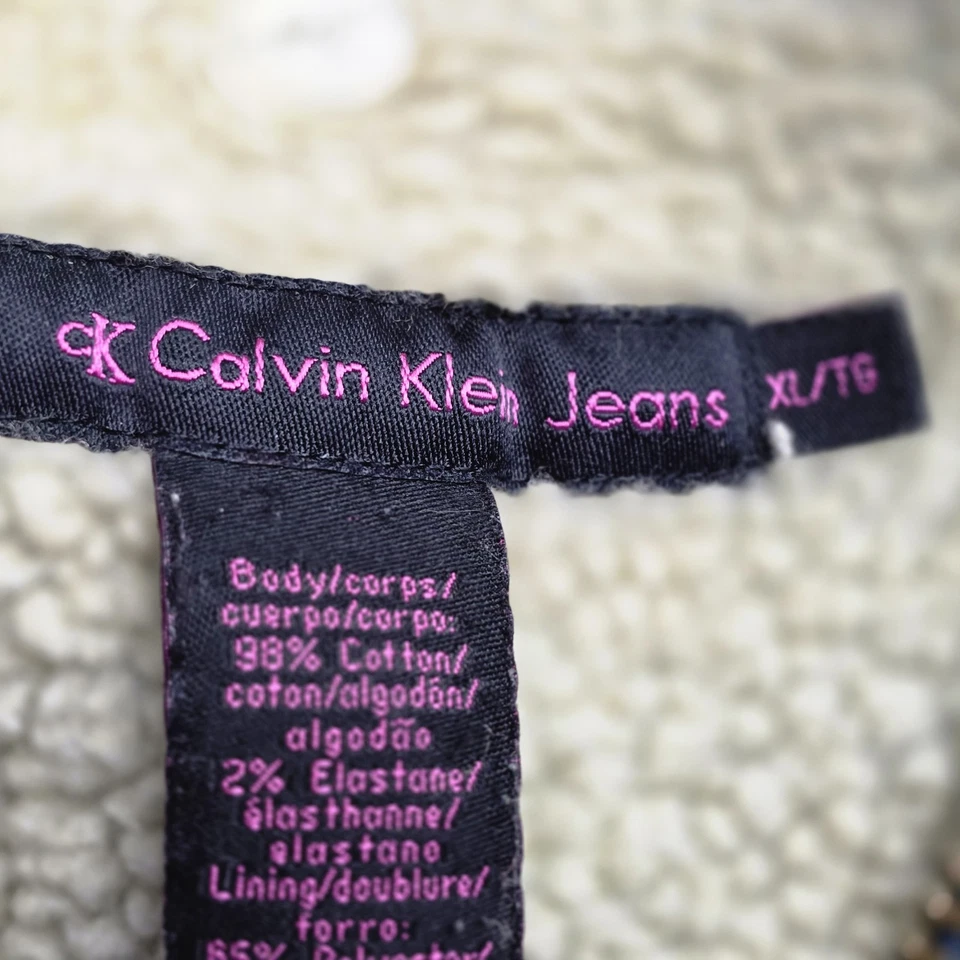 Chaqueta corta de mezclilla Calvin Klein Youth XL Foto 3 de 4