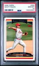 2006 TOPPS #555 SCOTT ROLEN CARDINALS HOF PSA 10