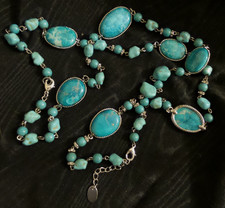 Stauer Turquoise Jewelry Set Necklace Bracele...