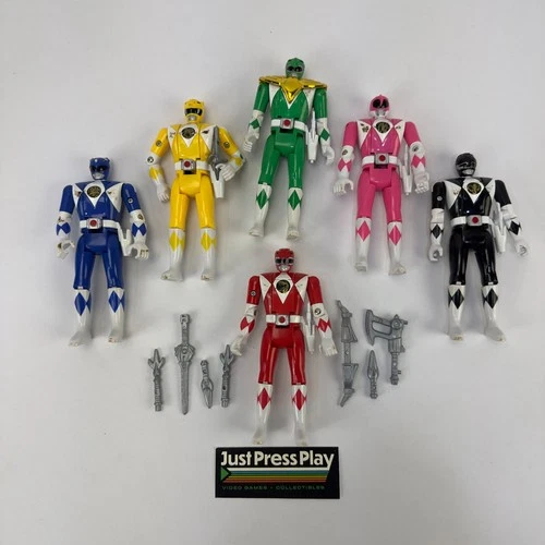 Vintage 1993 Bandai Mighty Morphin Power Rangers Auto Morph Action Figures