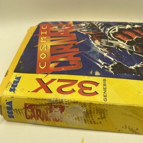 Cosmic Carnage Sega Genesis 32X, Complete, BOX DAMAGE Read Desc, Tested Works