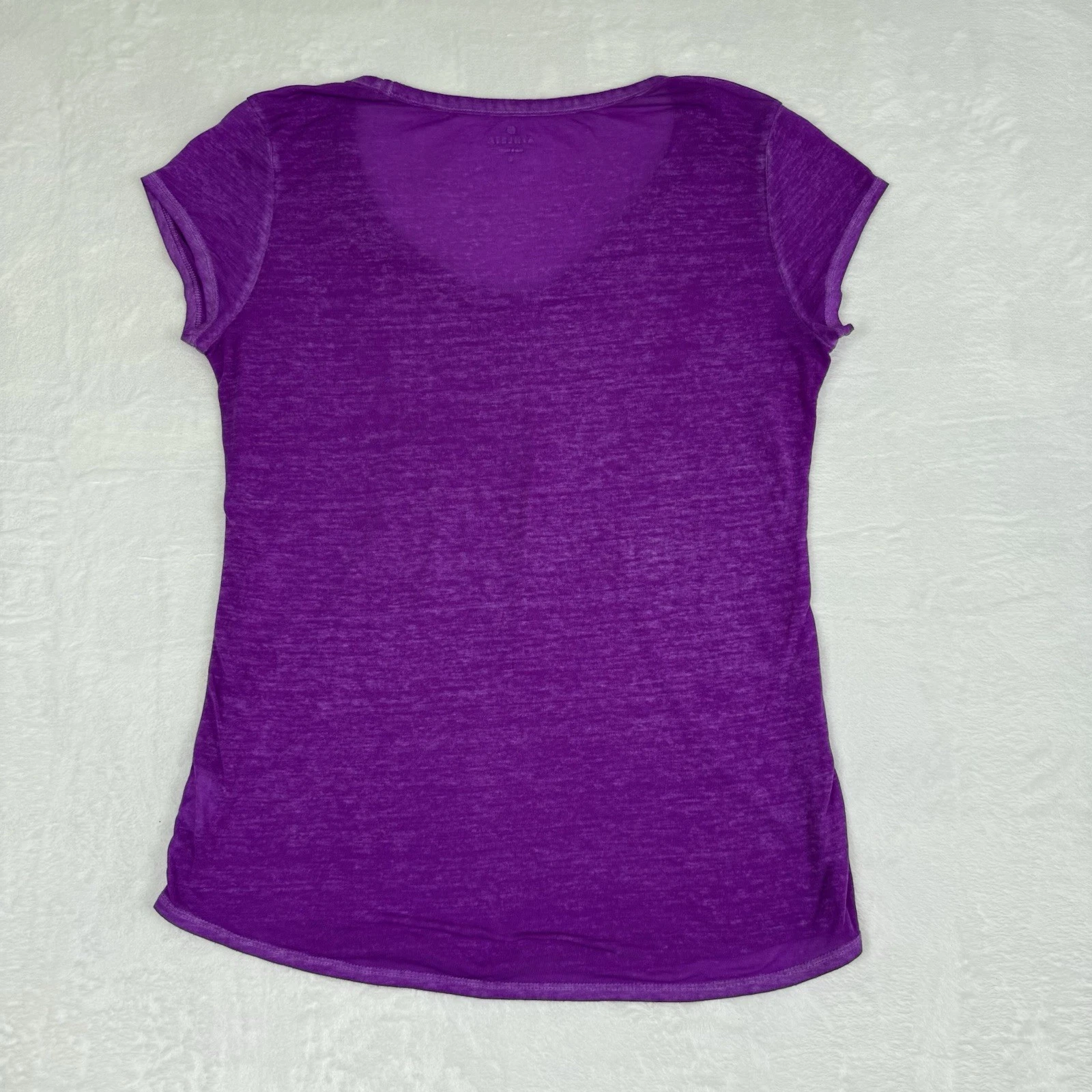 athleta easy v sugar wash semi sheer lightweight shirt