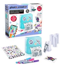 Canal Toys Photo Creator Instant Pocket Printer, Blue, Mini printer, AI app, 3 R