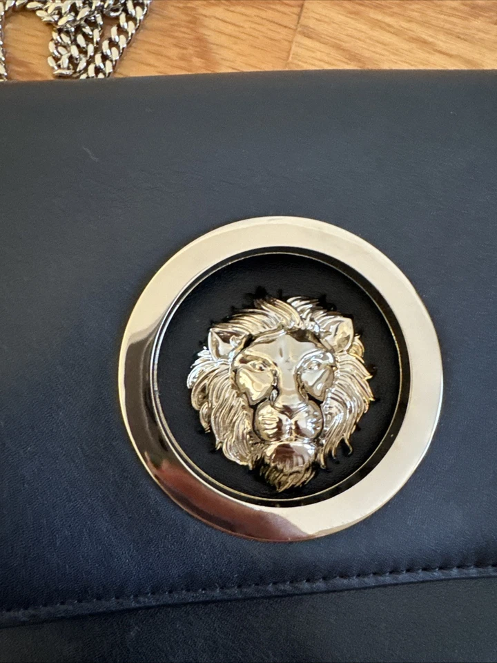 Gianni Versace La Medusa Crossbody Shoulder Bag Black Leather - Image 4 of 4