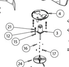 Buyers Salt Dogg TGS06 Electric Spinner Motor Salt Spreader 3009320