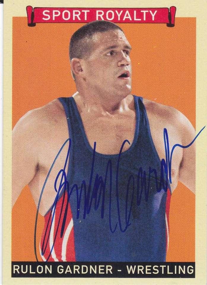 RULON GARDNER - 2008 Upper Deck Goudey Sports Royalty Autograph Card Lot (4) - Image 3 of 4