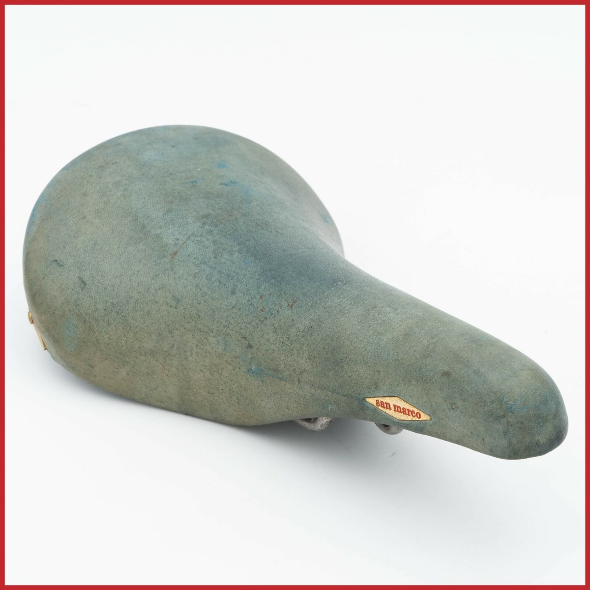 SAN MARCO ROLLS TITANIUM SILIGARDI SADDLE VINTAGE 80s LEATHER SEAT