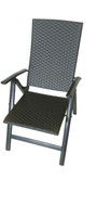 Palma 1X Graphit Sessel Stuhl Gartenstuhl Gartensessel Multifunktionssessel
