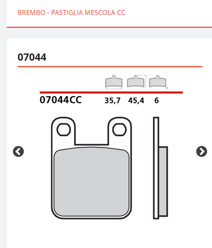 PASTIGLIE FRENO BREMBO POSTERIORI DERBI SENDA R 4T 125 DAL 2004 - Foto 16 di 23