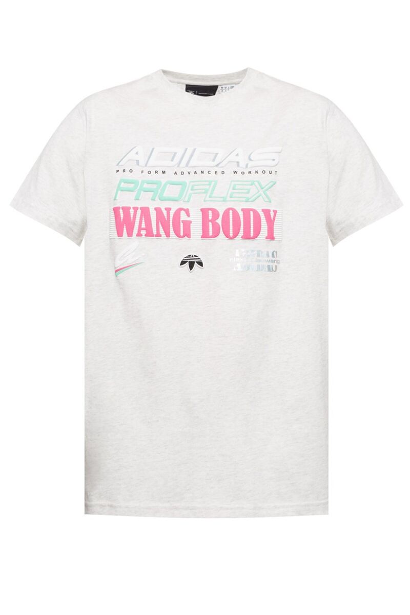 Adidas x Alexander Wang Graphic Tee, Small, Heather/White Adidas x Alexander Wang Graphic Tee, Small, Heather/White