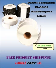 30336 Address Labels LabelWriter® Dymo Twin Turbo 400 450 EL60 BC XL Compatible