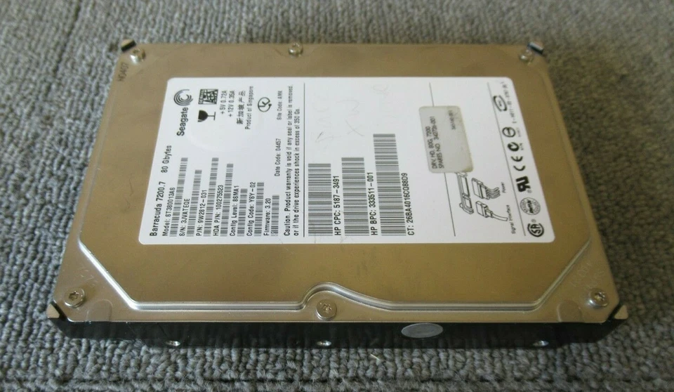 Seagate ST380013AS 9W2812-031 Barracuda 7200.7 80GB 7200RPM 8MB 3.5" HDD - Image 4 of 4
